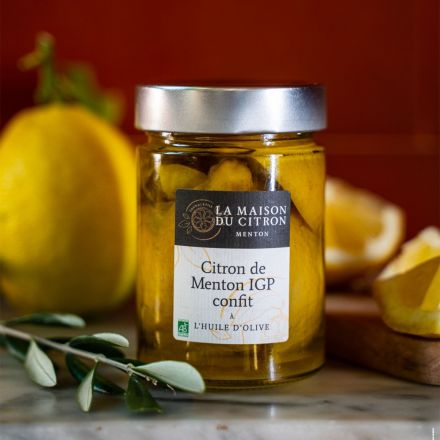 Citron de Menton IGP Confit à l'huile d'olive Bio
