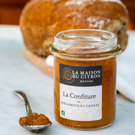 Confiture Bio de Bergamote et Cédrat 220gr