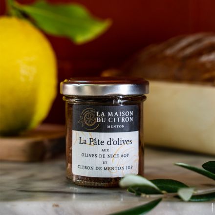 Pâte aux olives de Nice AOP et Citron de Menton IGP - 85gr